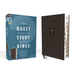 Niv, Quest Study Bible, Leathersoft, Black, Indexed, Comfort Print: The Only Q and A Study Bible
