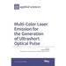 Multi-Color Laser Emission for the Generation of Ultrashort Optical Pulse