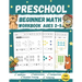 Preschool Beginner Math Workbook Ages 2 to 5: Addition, Subtraction, Tracing Numbers, Coloring, and More! Worksheets (Kids Math Activity Books) Kinder