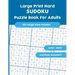Large Print Hard SUDOKU Puzzle Book For Adults: 50 Large 16x16 Puzzles with Solutions!