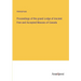 Proceedings of the grand Lodge of Ancient Free and Accepted Masons of Canada