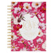 Christian Art Gifts Inspirational Journal, Love Is Patient Wide Ruled Notebook, 1 Corinthians 13:5 Bible Verse, Cherry Pink, 192 Lined Pages W/Scriptu