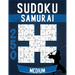 Samurai Sudoku Puzzle Books Medium Large Print: 250 Puzzles for seniors with solutions.