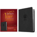 Biblia de Estudio del Diario Vivir Rvr60, Letra Grande (Sentipiel, Carbón, Letra Roja)