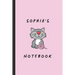Sophia's Notebook: Personalised Cat Themed Notepad