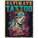 Ultimate Tattoo Coloring Book: Over 180 Coloring Pages For Adult Relaxation With Beautiful Modern Tattoo Designs Such As Sugar Skulls, Hearts, Roses a