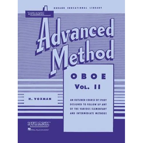Rubank Advanced Method - Oboe Vol. 2 - Paperback