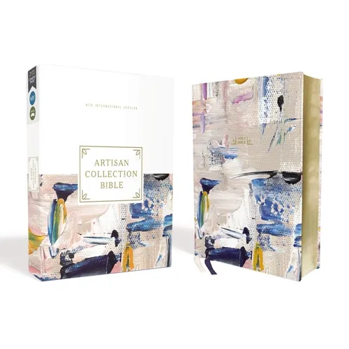 Niv, Artisan Collection Bible, Leathersoft, Multi-Color/Blue, Red Letter, Comfort Print
