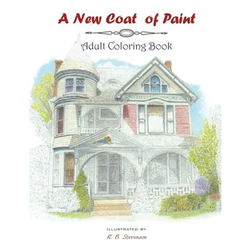 A new coat of paint adult coloring book