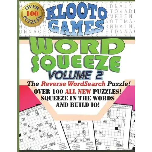 KLOOTO Games WORD SQUEEZE: Vol. 2: The Reverse WordSearch Puzzle