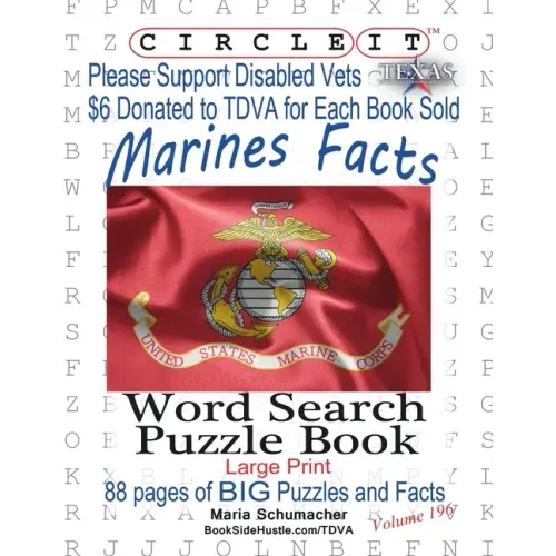 Circle It, US Marine Corps Facts, Word Search, Puzzle Book