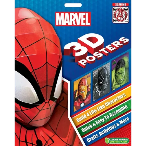 Marvel 3D Posters: Quick & Easy to Assemble Life-Like Characters, Plus Crafts, Activities, and More