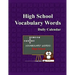 Whimsy Word Search, High School Vocabulary Words - Daily Calendar