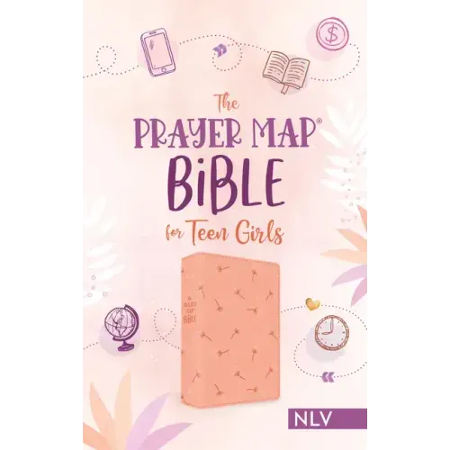 The Prayer Map Bible for Teen Girls Nlv [Coral Dandelions]