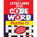 EXTRA LARGE Print CODEWORD Puzzles; Vol.2