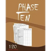 Phase Ten 120 Score sheets: Large Size (8.5 x 11 inches)