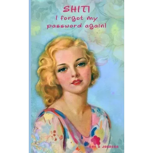 Shit! I forgot my password again!: Internet security password with 312 sections for internet passwords for addresses and usernames, humorous cover A-Z