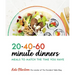 20-40-60-Minute Dinners: Meals to Match the Time You Have