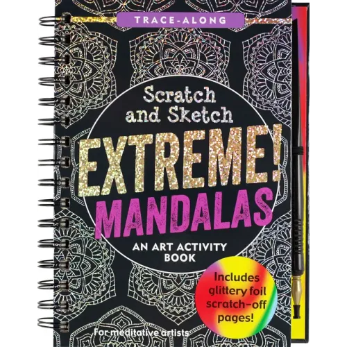 Scratch & Sketch Extreme Mandalas (Trace Along)