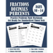 Fractions, Decimals And Percents Timed Tests Math Workbook: Practice Problems Of Multiplying, Dividing And Comparing Fractions And Decimals - Fraction