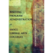 Writing Program Administration at Small Liberal Arts Colleges