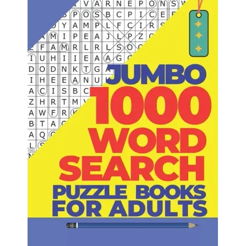 Jumbo 1000 Word Search Puzzle Books For Adults: The Biggest Brain Games Word Search Puzzles