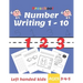 Preschool Number Writing 1 - 10, Left handed kids, Ages 3-4-5: Trace Numbers Practice Workbook for Pre K, Kindergarten and Kids Ages 3-5, Coloring Pag