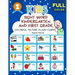 Sight Word Kindergarten and First Grade Colorful Picture Flash Cards English Hebrew: Learning to read basic vocabulary card games. Improve reading com