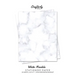 White Marble Stationery Paper: Cute Letter Writing Paper for Home, Office, Letterhead Design, 25 Sheets