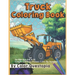 Truck Coloring Book - For Kids Ages 4-8, 8-12 - Simple and Easy Mosaic Color By Number: Jumbo Color-By-Number With Construction Vehicles, Fire Trucks,