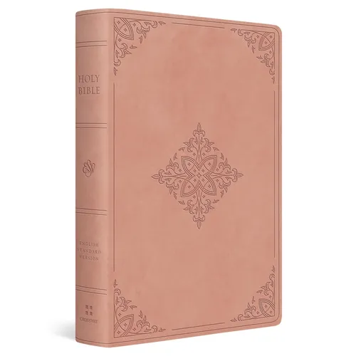 ESV Giant Print Value Thinline Bible (Trutone, Blush Rose, Fleur-De-Lis Design)