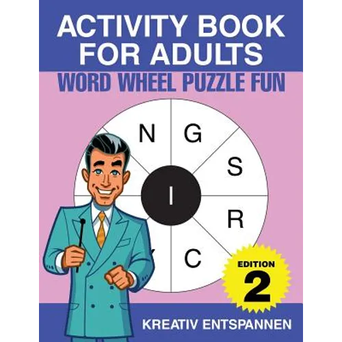 Activity Book for Adults - Word Wheel Puzzle Fun Edition 2