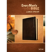 Every Man's Bible Niv, Large Print, Deluxe Explorer Edition (Leatherlike, Rustic Brown)