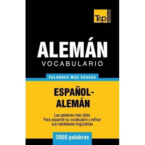 Vocabulario español-alemán - 3000 palabras más usadas