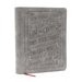 Nkjv, Journal Reference Edition Bible, Verse Art Cover Collection, Leathersoft, Gray, Red Letter, Comfort Print: Let Scripture Explain Scripture. Refl