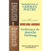 Introduction to German Poetry: A Dual-Language Book