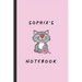 Sophia's Notebook: Personalised Cat Themed Notepad