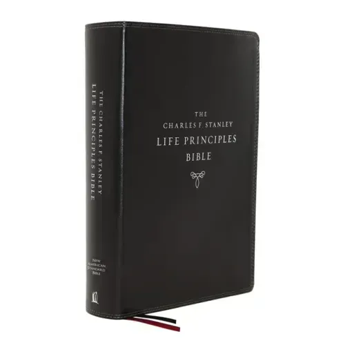 Nasb, Charles F. Stanley Life Principles Bible, 2nd Edition, Leathersoft, Black, Comfort Print: Holy Bible, New American Standard Bible