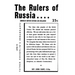 The Rulers Of Russia