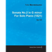 Sonata No.2 in G Minor by Felix Mendelssohn for Solo Piano (1821) Op.105