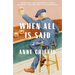 When All Is Said