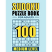 Sudoku Puzzle books for adults medium level: 100 Medium Sudoku Puzzles with Solutions paperback game suduko puzzle books for adults large print sudoko