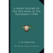 A Short History Of The Doctrine Of The Atonement (1920)