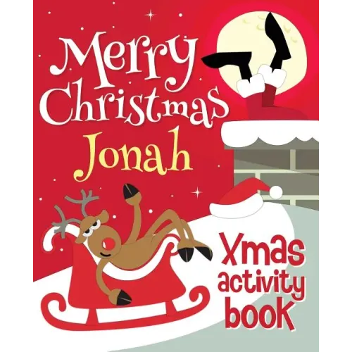 Merry Christmas Jonah - Xmas Activity Book: (Personalized Children's Activity Book)