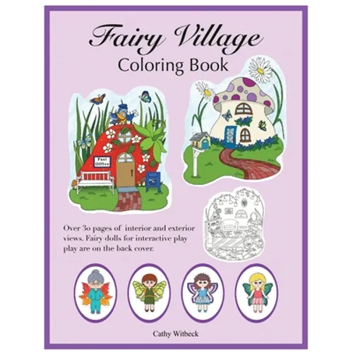 Fairy Village Coloring Book: A coloring book with fairy paper dolls