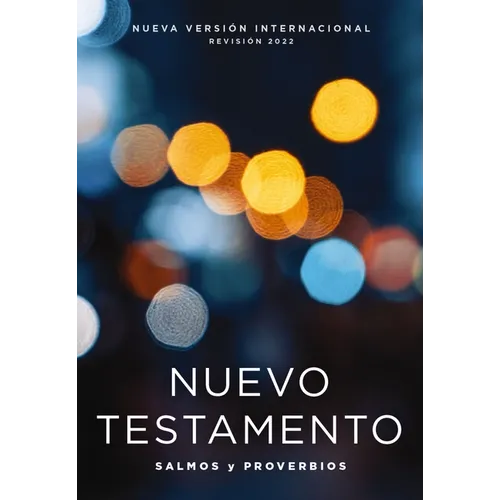 Nvi, Nuevo Testamento de Bolsillo, Con Salmos Y Proverbios, Revisión 2022, Tapa Rústica, Luces Brillantes