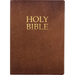 Kjver Holy Bible, Large Print, Acorn Bonded Leather, Thumb Index: (King James Version Easy Read, Red Letter, Brown)
