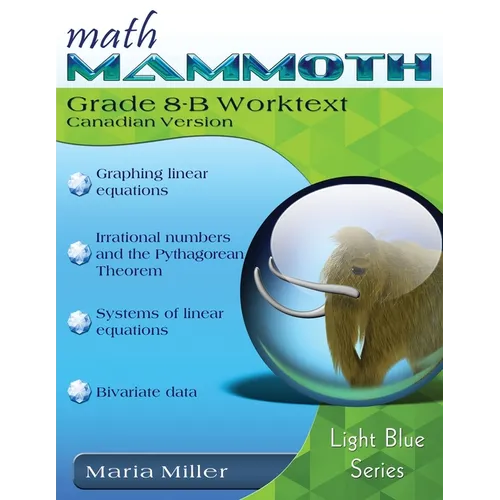 Math Mammoth Grade 8-B Worktext, Canadian Version