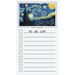 To Do List Notepad: Van Gogh Art, Checklist, Task Planner for Grocery Shopping, Planning, Organizing