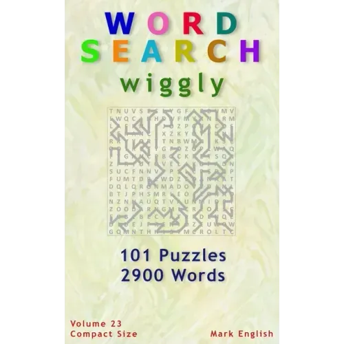 Word Search: Wiggly, 101 Puzzles, 2900 Words, Volume 23, Compact 5"x8" Size